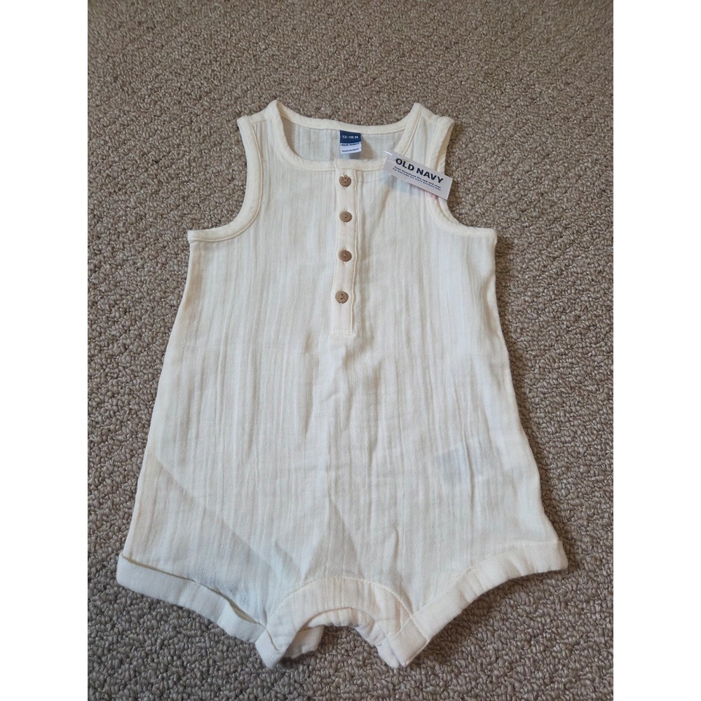 Old navy baby boy romper 12-18 mos.